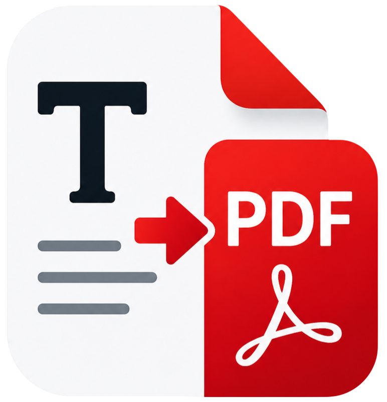 Text to PDF Logo